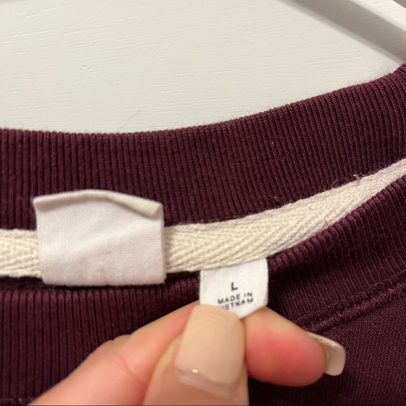 Meet Me In The GAP maroon & pink sweatshirt - Picture 6 of 6